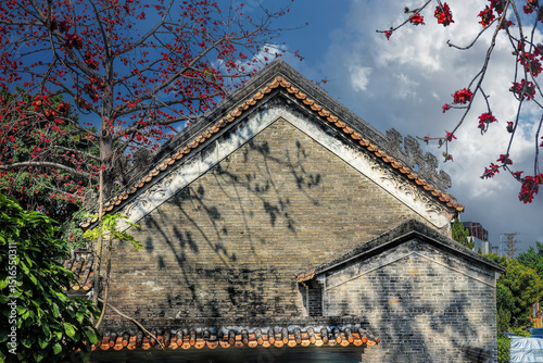 Guangzhou city, Guangdong, China. Chen's Ancestral Hall in Fuyong Village, Shawan Town, Panyu District (built in 1870) has a great history and remains a bright example of Lingnan style.
