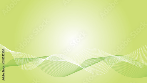 ビジネスイメージ背景　波形　緑
Business image background Wave green