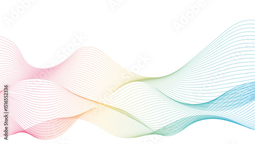 ビジネスイメージ背景　波形　カラフル
Business image background, wave, colorful