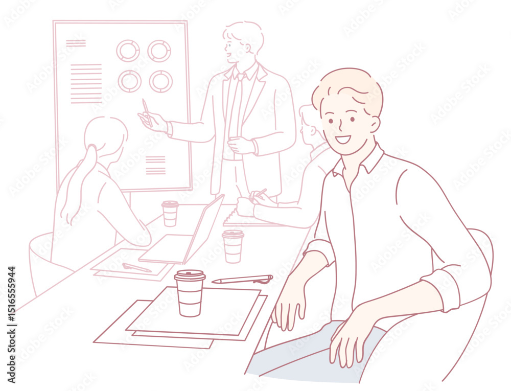 A diverse group of professionals is currently engaged in a productive meeting, discussing various ideas and strategies A diverse group of professionals is currently engaged in a productive meeting, discussing various ideas and strategies