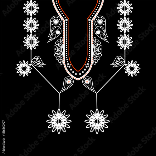 Geometric neckline 