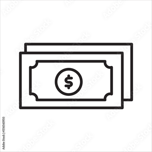 Money icon with dollar coin icon 3d rendering vector illustration