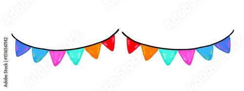 Photography Cute hand drawn colorful bright vibrant colors bunting flag garland sea ocean be