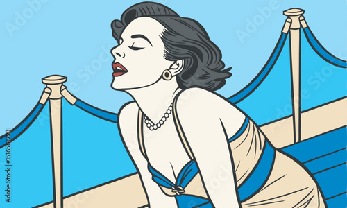 girl in the pool vector free online download