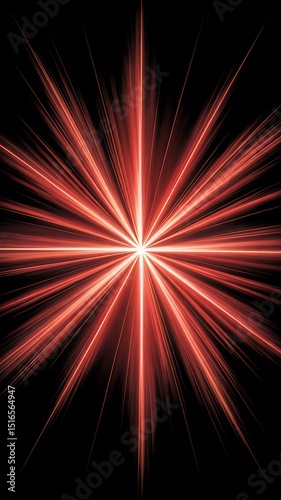 Abstract red light burst background image