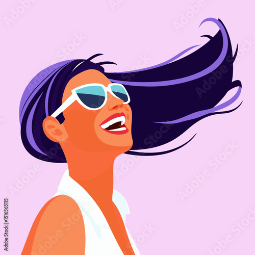 girl with sunglasses