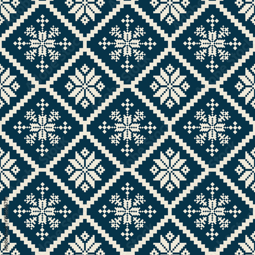 Green and blue Pixel Set seamless pattern with floral pattern.Design style that draws inspiration from digital graphics, 8-bit video games, and computer art.