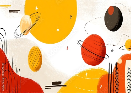 Abstract Space Art Background
