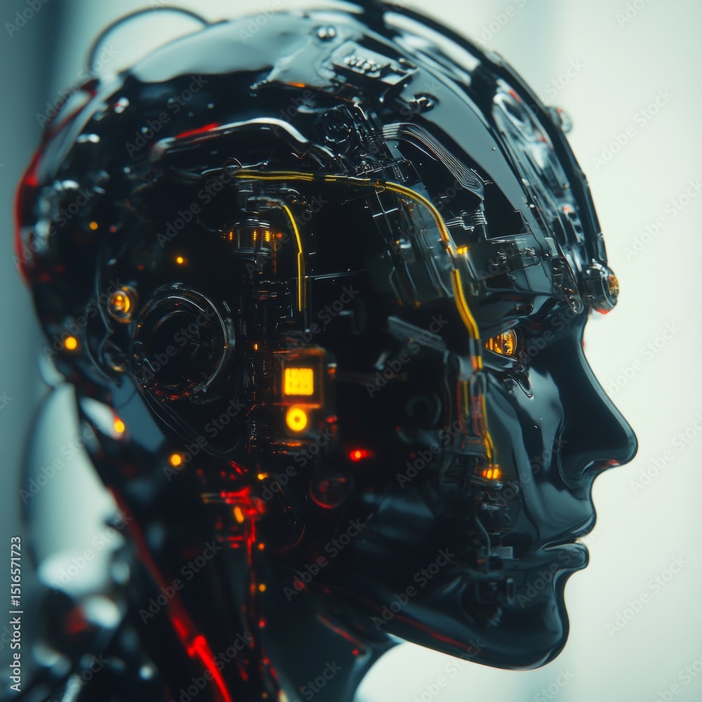 Fototapeta premium Cybernetic Head