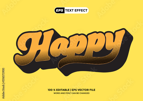 3D Text Effect Design Editable Creative