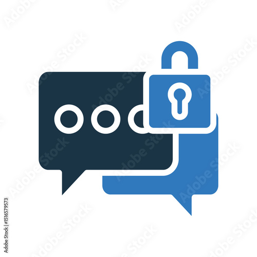 Private Chat mixed color icon