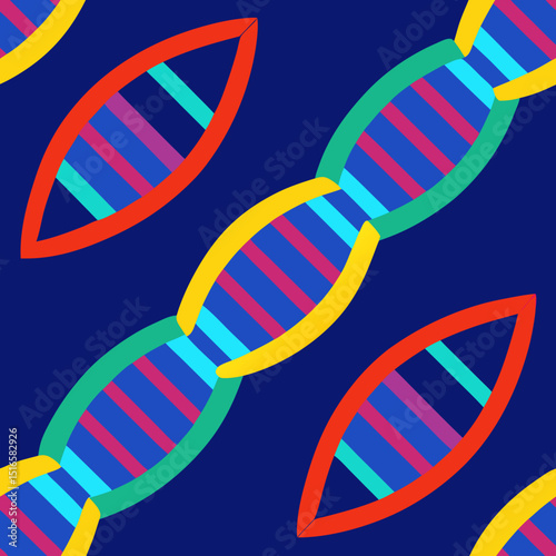 seamless dna strand pattern   helical dna spirals