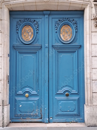old wooden door with a door
