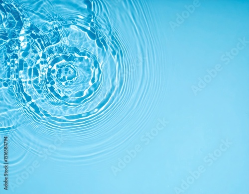 Light blue water with ripples and waves background