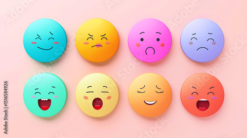 Printable wheel of emotions for older adults with subtle pastel tones and simple face icons.