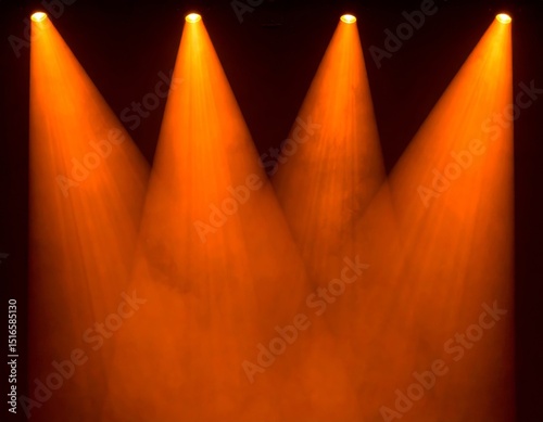 Wallpaper Mural Yellow and orange spotlight on stage or God light background Torontodigital.ca