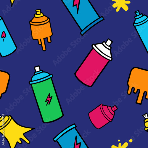seamless graffiti spray can pattern   spray cans  .svg