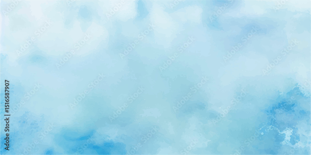 Obraz premium Featuring bold brush strokes and clear water-inspired hues, this watercolor background pops with clarity and freshness. Aqua blue tones meet clean white space, perfect for skincare brands, eco packagi