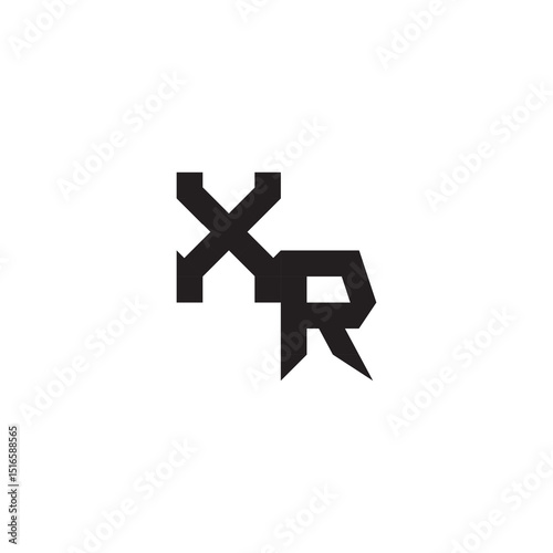 XR Alphabet  design modern futuristic Initial monogram sport logo alphabet esport gaming