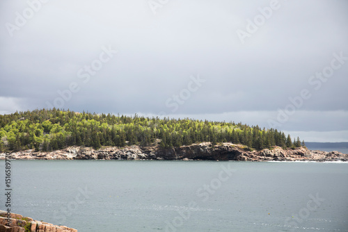 Coastline view at Acadia National Park photo