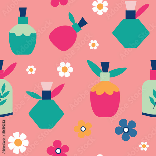 seamless perfume bottle pattern   assorted chic 