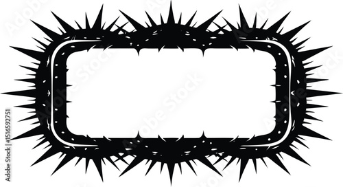 Spiked Vintage Label Frame