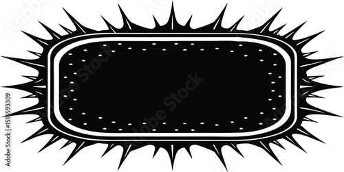 Spiked Vintage Label Frame