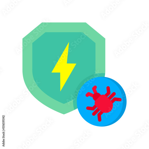 Anti Virus flat color icon