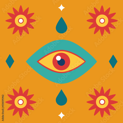 seamless third eye and aura pattern   spiritual 