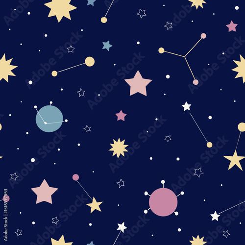 seamless zodiac constellation pattern   star signs.svg