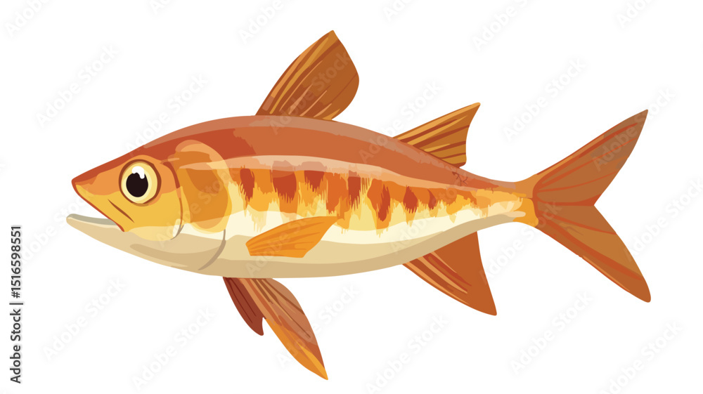 Fototapeta premium Atlantic Bonito Fish Vector Illustration for Designs and Projects