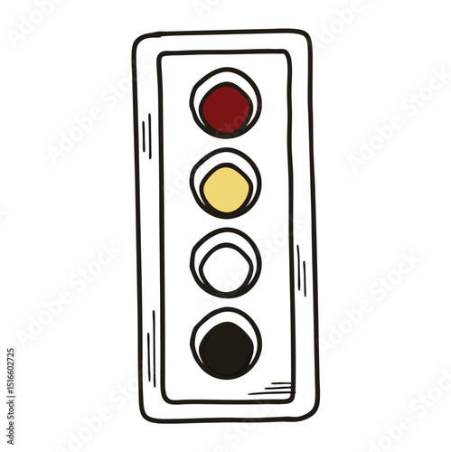 traffic light isolated