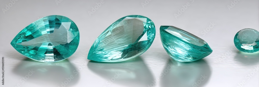 Fototapeta premium paraiba tourmaline gemstones, photo,