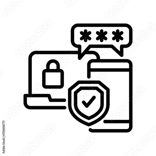 Two Factor line icon
