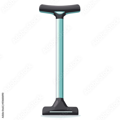 Illustration of Gray and Silver Vacuum Cleaner Appliance Cleaning Equipment for Floor and Household in White Background