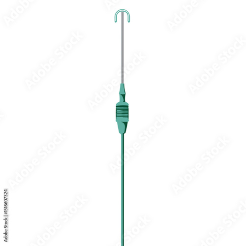 Intrauterine Contraceptive Device Gynecological Instrument for Family Planning on White Background