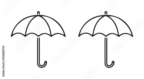 Umbrella icon set. Vector illustration. Umbrella symbol icon  vector illustration eps 10