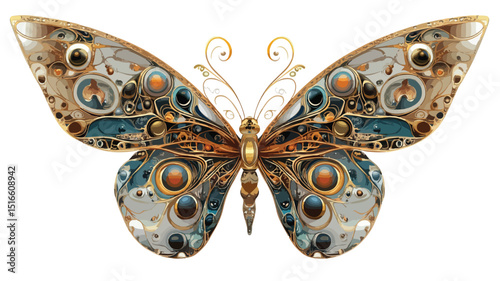 Vibrant Butterfly Vector Illustration Isolated - Professional Quality Image