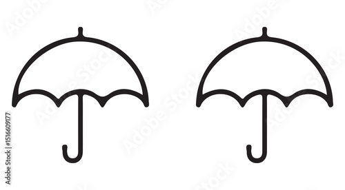 Umbrella icon set. Vector illustration. Umbrella symbol icon  vector illustration eps 10