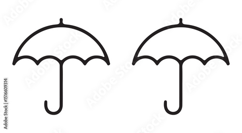 Umbrella icon set. Vector illustration. Umbrella symbol icon  vector illustration eps 10