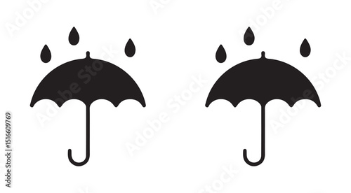 Umbrella icon set. Vector illustration. Umbrella symbol icon  vector illustration eps 10