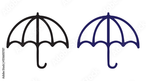 Umbrella icon set. Vector illustration. Umbrella symbol icon  vector illustration eps 10