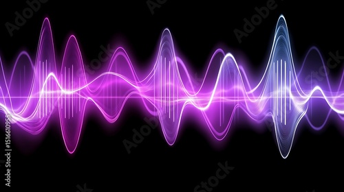 Abstract audio waveform