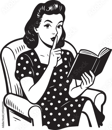woman reading a book