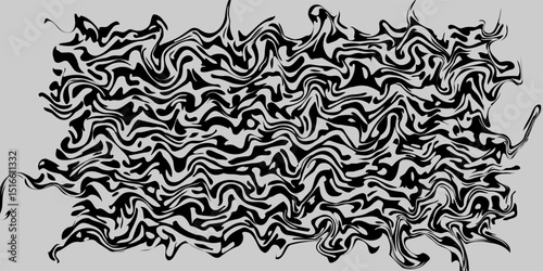 Vector graphic of abstract wavy background. Caustics distortion line art. Optical illusion motion striped 3d effect. eps vector dynamic