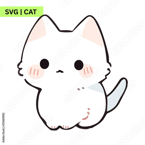 An adorable logo showcasing a stylized cat with soft lines and vibrant colors, ideal for a cat cafe or pet boutique.