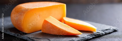 photo of delicious artisanal mimolette cheese 