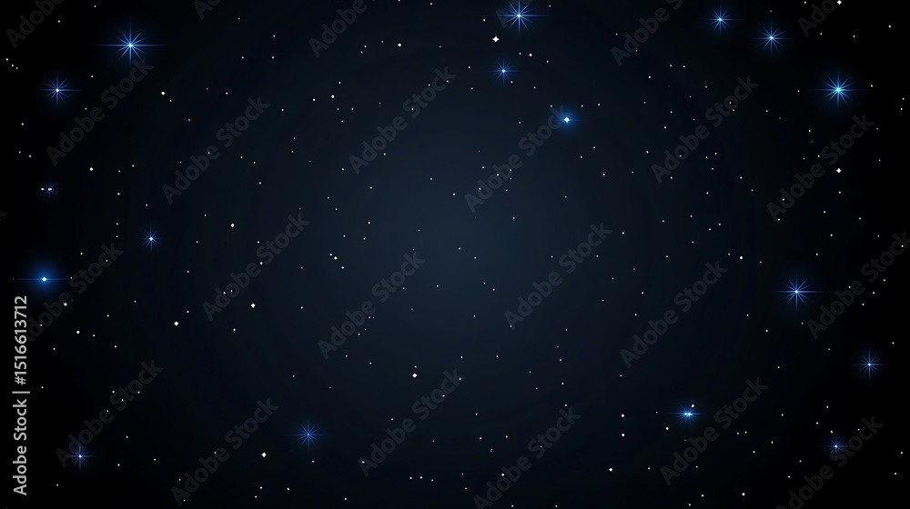 Fototapeta premium Night sky with sparkling stars