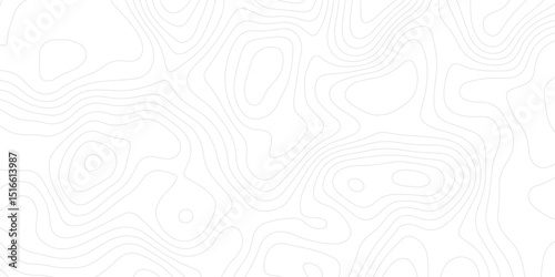 Modern design with White background with topographic wavy pattern design.Topographic map background geographic line map with elevation assignments. paper texture Imitation of a geographical map shades