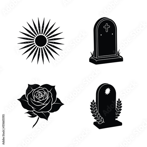 Vector element bundle for Día de todos los santos